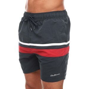 Ben Sherman Mens Vilanculas Swim Shorts / Navy/Red/White